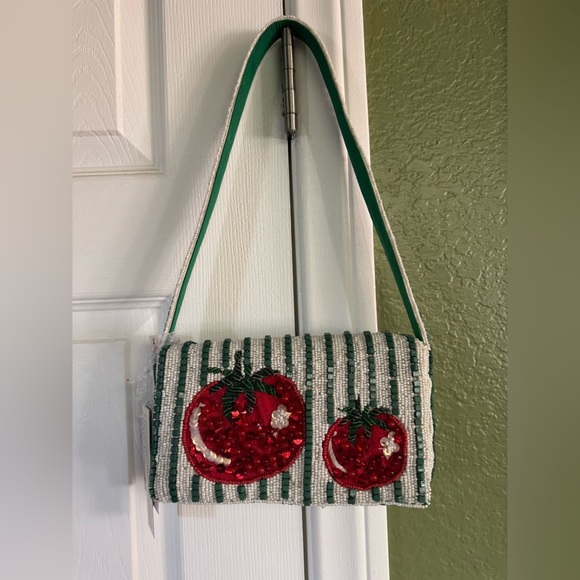 Handbags - Viral TikTok beaded Sequin Tomato Design Handbag